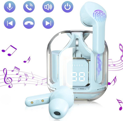Seashot Ultrapods TWS Bluetooth Earphones with Charging Case and LED Bluetooth(Blue, True Wireless)
