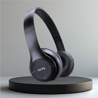 TWS Wireless Foldable Bass Thunder Pro Elite_9T Bluetooth & Wired(Black, On the Ear)
