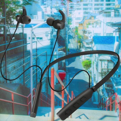 GPQ STORE Rokerz 235 Pro Wireless Bluetooth Neckband(0.4473 Bluetooth Headset(Black, In the Ear)
