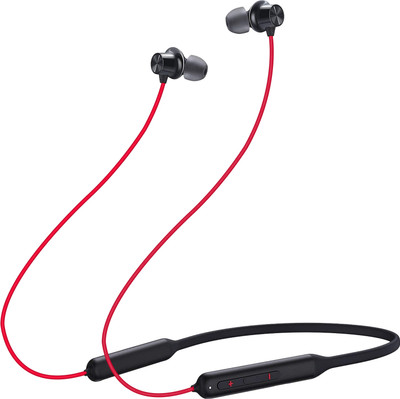 AMS Bullets Wireless bluetooth Z2 ANC Earphones with 45dB Hybrid ANC Bluetooth(Red, In the Ear)