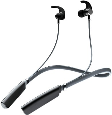 G2L Wireless BT Earphone Neckband with ASAP Charge Technology and 8 Hours Playback Bluetooth Headset(Black, In the Ear)