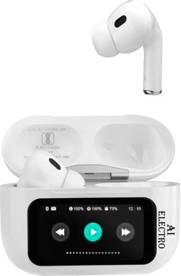AIElectro ANC / ENC TOUCH009 Bluetooth(White, In the Ear)