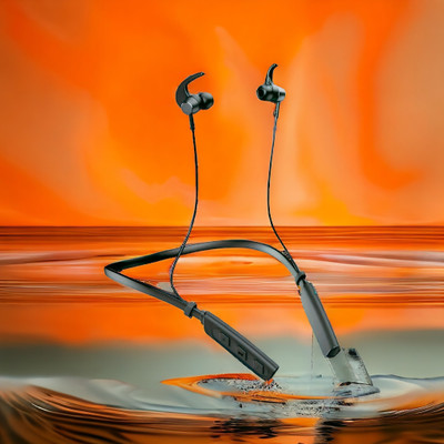 QPG STORE Rokerz 235 Pro Wireless Bluetooth Neckband(0.2260 Bluetooth(Black, In the Ear)