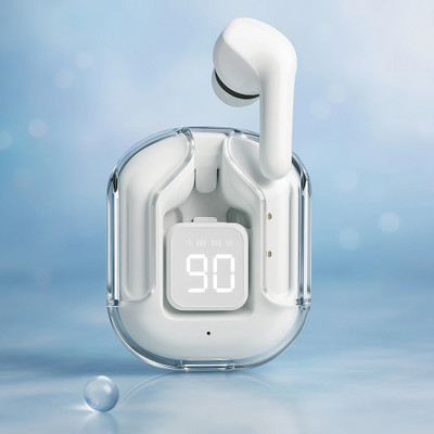 Knull Earbuds-Air-S10-tws-white-3 Bluetooth without Mic(White, True Wireless)