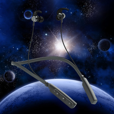 GPQ STORE Rokerz 235 Pro Wireless Bluetooth Neckband(0.1022 Bluetooth(Black, In the Ear)