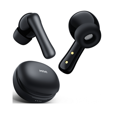 Mivi Duopods I2, 45Hrs Playtime, HD Call, Fast Charging, IPX4, Low Latency, 5.3v Bluetooth (Black, True Wireless) deal from flipkart