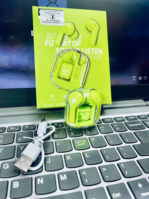 NKL New Superab Design UltraPods Buds With Charging Case 863 Bluetooth(Green, True Wireless)