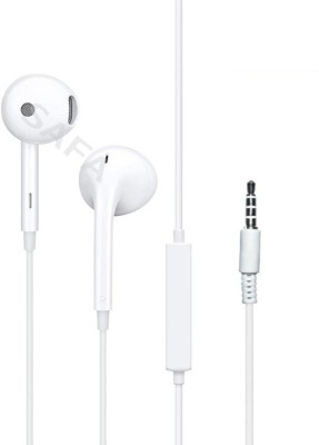 Safa Hi-Fi Stereo Earphones Compatible Vivo, iQOO, Oppo, Realme, Motorola, Infinix, Wired Headset(White, In the Ear)