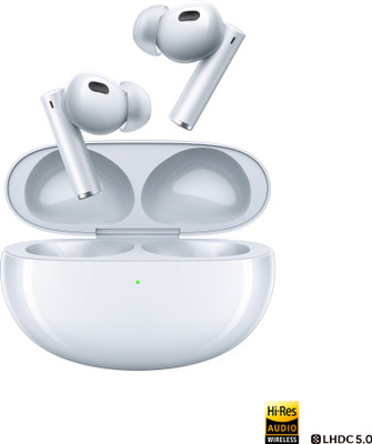 realme Buds Air 6 Pro with 50dB ANC, 360 Spatial Audio and upto 40 hours Playback Bluetooth(Silver Blue, True Wireless)