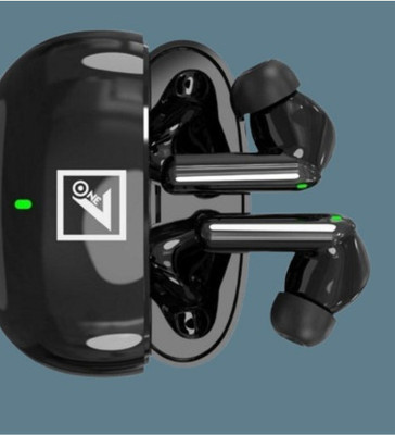 One7 ON TWS-39 Long Playtime Wireless Earbuds with Mic for Gaming Music & Calls Bluetooth(Black, In the Ear)