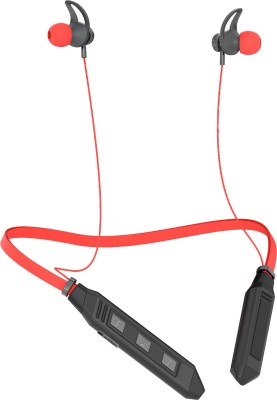 IZWI Neo Dhamaka 34BT In Ear Bluetooth Neckband IPX5(Splash & Sweat Proof) Bluetooth Headset(RED 24HOUR BATTERY BACKUP, In the Ear)