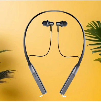 AIZINA Long Playtime Wireless Neckband with Deep Bass and Sweatproof Design_ZO Bluetooth & Wired(Multicolor, In the Ear)
