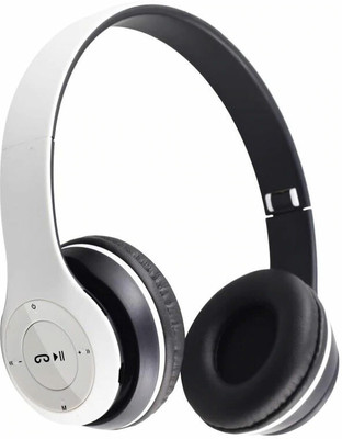 G2L 2022 NEW Wireless Portable Gaming Headphone Microphone Stereo Card Bluetooth(White, On the Ear)