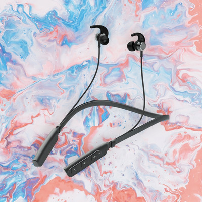 GPQ STORE Rokerz 235 Pro Wireless Bluetooth Neckband(0.1396 Bluetooth(Black, In the Ear)