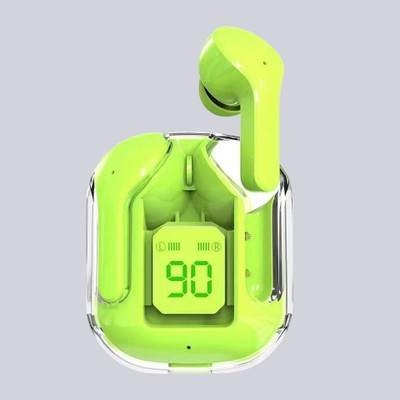 SDMINITEK Ultrapod Wireless LED Digital Display in-Ear Earbuds Charging Case Touch Bluetooth(Green, True Wireless)