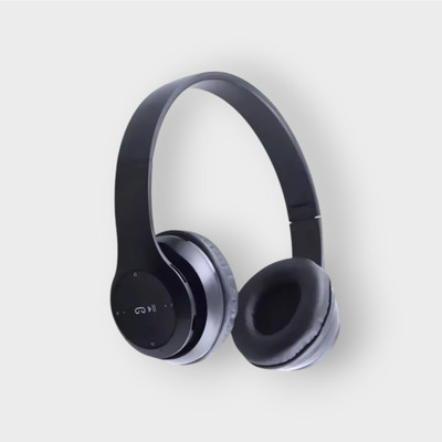 TWS Foldable Comfort Headphones with Mic & SD Card Slot_J7 Bluetooth & Wired(Black, On the Ear)
