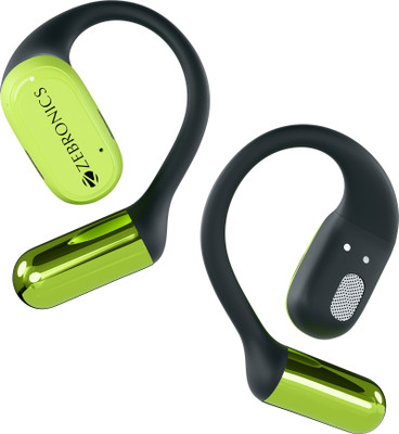 ZEBRONICS Pods O (Zeb-Pods 413)|Ultra Comfort Fit OWS|40H Backup & Quad Mic ENC Bluetooth(Green, True Wireless)