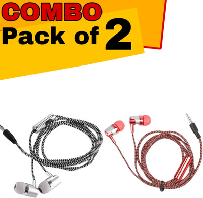 GB Technologies premium quality earphone Wired(White, Red, In the Ear)