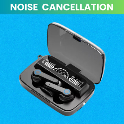 GUGGU M19 (Wireless Earbuds)TWS 5.1 Large LED Display & Touch Bluetooth HeadphonesM50 Bluetooth(Black, True Wireless)