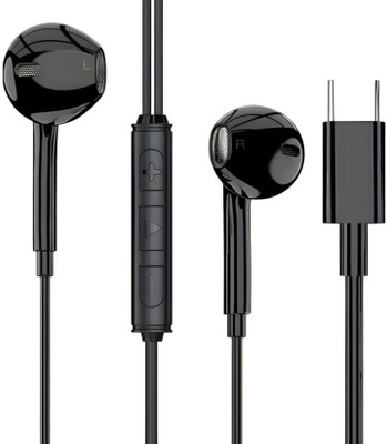 Bxeno BassHeads 100 Wired Earphones with Mic For One_Plus 9R/9 Pro/8/8 Pro/8T/7T/7T[1] Wired(Black, In the Ear)