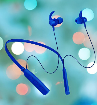 GPQ STORE Rokerz 235 Pro Wireless Bluetooth Neckband(0B.74 Bluetooth(Blue, In the Ear)