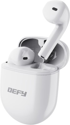 DEFY GravityU with 35 Hours Playback and Beast Mode Bluetooth Headset(Lunar White, In the Ear)