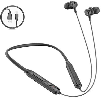 IZWI Wireless Earphones with Mic with Water Resistant, 24H Battery Life & Extra Bass Bluetooth Headset(Black, In the Ear)