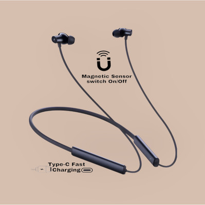 TWS Pro Neckband With Upto 48 Hours Playback & Fast Charging Earphone_H6 Bluetooth & Wired(Black, In the Ear)