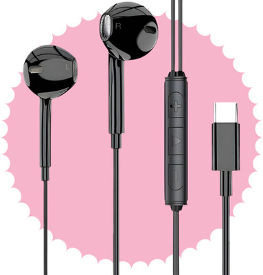 Yildiz BassHeads 100 Wired Earphones with Mic For Goo_gle Pixel 9/9PRO/9A/8/8PRO/8A[16 Wired(Black, In the Ear)