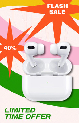 Podnix Plus with Mic & Touch Control Bluetooth(White, True Wireless)