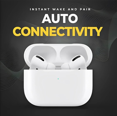 Rocktouch Airdrops Pro 15 White wireless bluetooth earbuds with case combo Bluetooth(White, True Wireless)