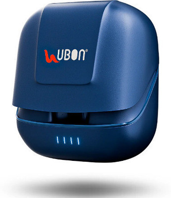 renotch Topper Ubon-J23 Wireless v5.3, IPX5, 360 Hr Standby Time, AI & ANC Enable Bluetooth(Navy Blue, In the Ear)