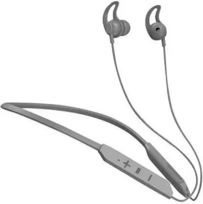 ultiads 25 Hours Playtime Bluetooth Headphone Neckband Earphone Bluetooth Headset(Grey, In the Ear)