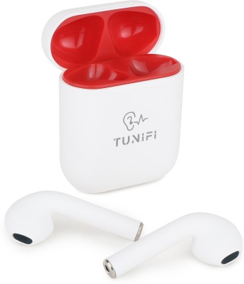 Tunifi TN02 Pocket Earbuds 8D Stereo Audio, 24Hrs Playtime With ASAP Charge Bluetooth Headset(White, In the Ear)