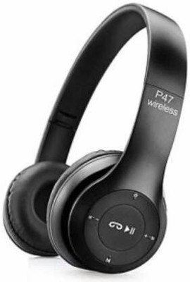 MECKWELL Wireless bluetooth Headphone with Mic Bluetooth without Mic(Black, On the Ear)