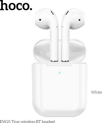 hoco. EW25 True Wireless Bluetooth 5.3 Built in Mic in-Ear Earbuds with 45H Playtime Bluetooth(White, In the Ear)