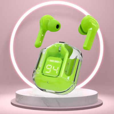 FRONY Max UltraPods (Wireless Earbuds) Transparent Charging Case, Digital Display B354 Bluetooth(Multicolor, True Wireless)