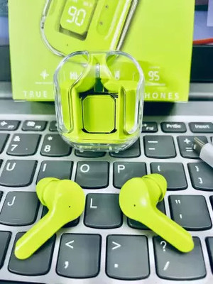 Like Star UltraPods with 40 Hours Music Time, Deep Bass, Wireless TWS Earbuds Bluetooth(Green, True Wireless)