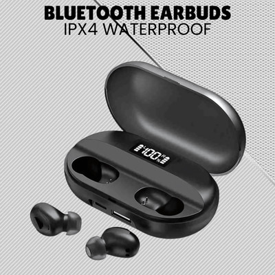 SACRO T2 (Earbuds)TWS 5.0 Bluetooth With LED Display Compatible for All SmartphoneG161 Bluetooth(Black, True Wireless)