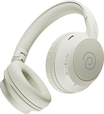 PTron Studio Evo w/ 70Hrs Playtime,Dual Pairing,Pristine Audio,Clear Calls,Fast Charge Bluetooth(Beige, On the Ear)