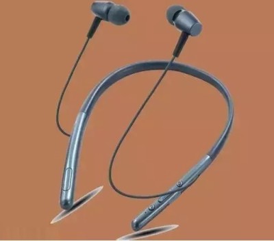 Wifton Wireless Bluetooth In Ear Neckband Earphone with Mic Bluetooth Headset(Black, In the Ear)