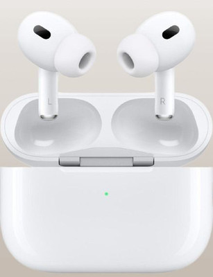 BeatFlow AirPods Pro (2nd generation)199 with Active Noise Cancellation (USB-C) Bluetooth(White, True Wireless)