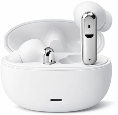 Raxiox Buds B151 with 48Hrs Payback Music, with 52bB ENC & 12.2mm Drivers & IP55 (WT10) Bluetooth(White, True Wireless)