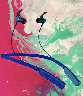 GPQ STORE Rokerz 235 Pro Wireless Bluetooth Neckband(B.0.276 Bluetooth(Blue, In the Ear)