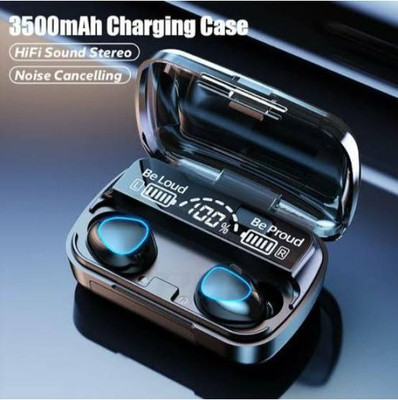 MMTELECOM Gaming Headset_Earphone Wireless Earbuds digital display Touch Control Headset Bluetooth Gaming(Black, True Wireless)