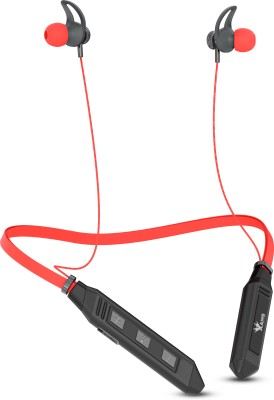 AAMS 129 Genius Bluetooth Neckband, 40Hrs Long Playtime, Fast Charge, Best for Gaming Bluetooth Headset(Red, In the Ear)