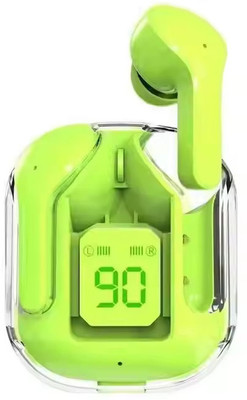 Wanzhow Latest UltraPods Type C With Transparent Case AIR31 TWS Bluetooth Gaming(Green, True Wireless)