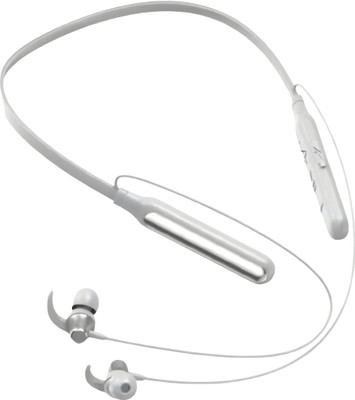 Gripzo FVIP Wireless In-Ear Headphone with Mic, 60Hrs Playtime, 10 mm Driver. Bluetooth(White, In the Ear)