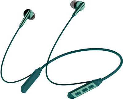 Rueqn Z-Pro NEXA - 48 Hours Playtime Wireless Neckband headphones Earphone-5 Bluetooth Gaming(Green, True Wireless)