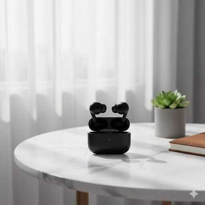 DINESH TWS AIRPOD black Earbud Bluetooth (Black, True Wireless)as8 Bluetooth(Black, True Wireless)